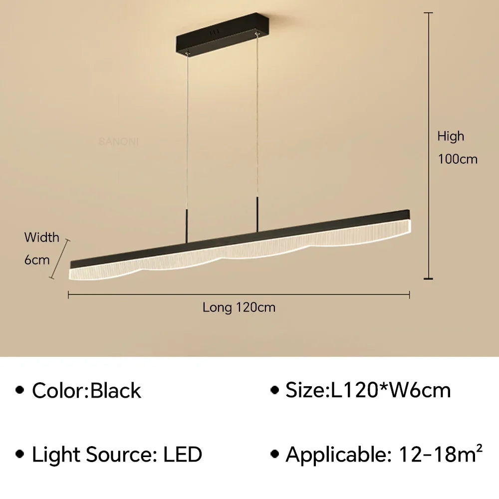 Lustre LED Anneaux Suspendu Nordique Moderne