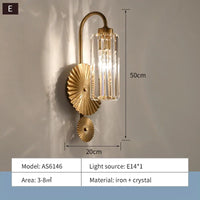 Applique murale en cristal de luxe et lumière
