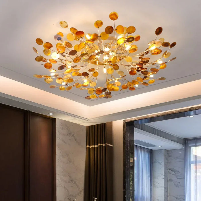 Plafonnier nordique en jade naturel Agateroyal