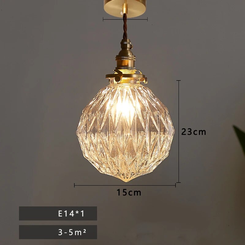 Suspension LED Verre Brillant