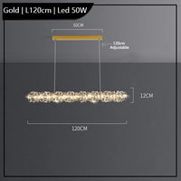 Lustre Led cristal K9 de luxeuspendu