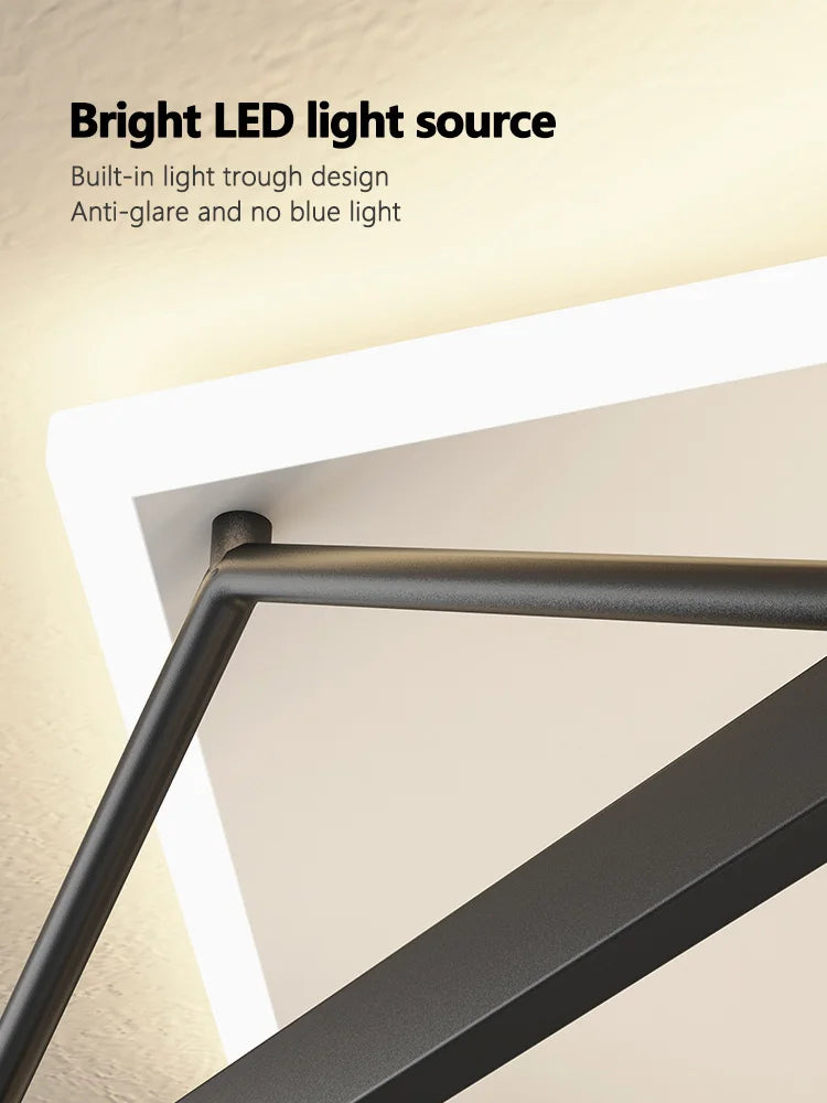 Plafonnier LED NordikGlow - Design géométrique minimaliste