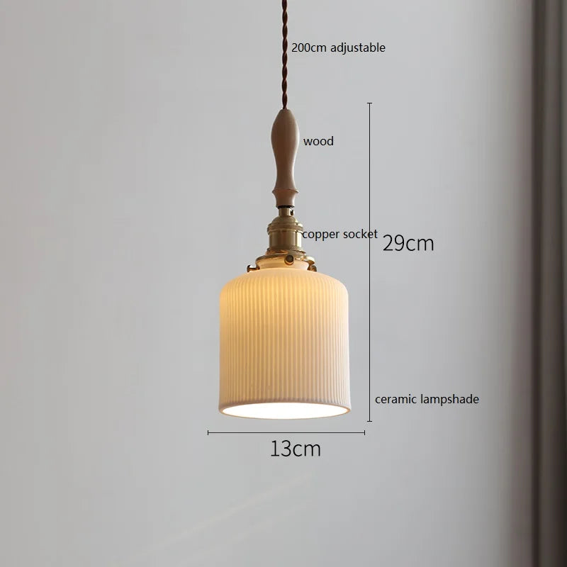 Suspension LED Conique Design en Céramique