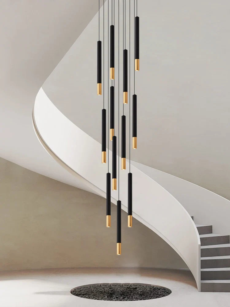 Lustre LED Tubulaire Premium pour Éclairage Intérieur de Restaurant