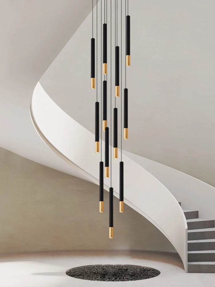 Lustre LED Tubulaire Premium pour Éclairage Intérieur de Restaurant