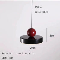 Lustre LED tendance avec cordon métallique ajustable - Livraison directe