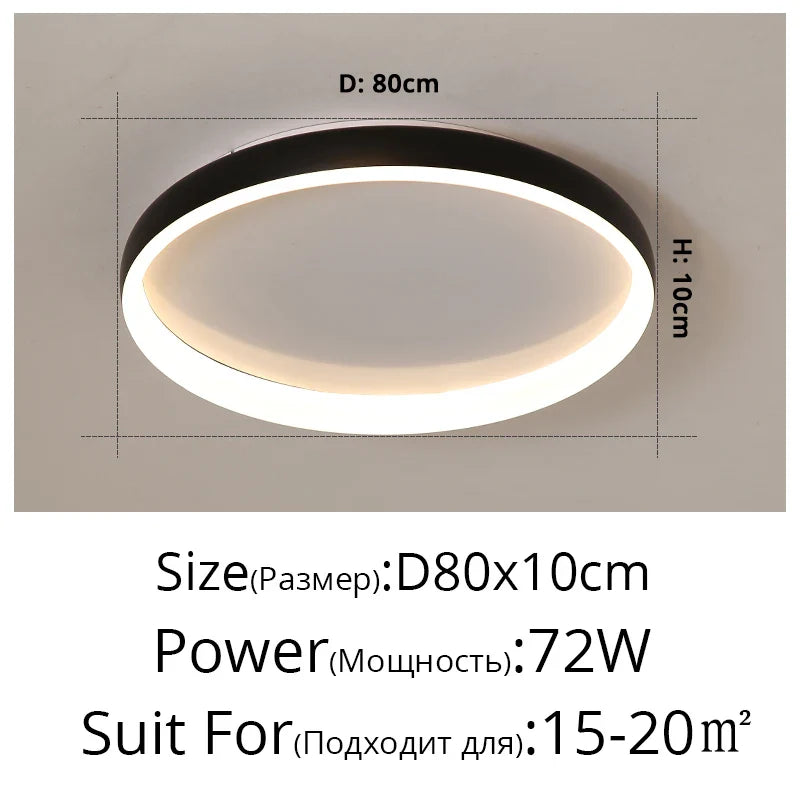 Lustre LED Design Moderne pour Éclairage Intérieur