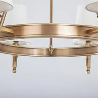 Lustre moderne en cuivre et Bronze authentique.