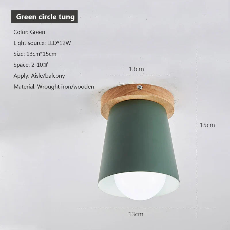 Plafonnier Nordic Wood - Luminaire Créatif pour une Décoration Moderne