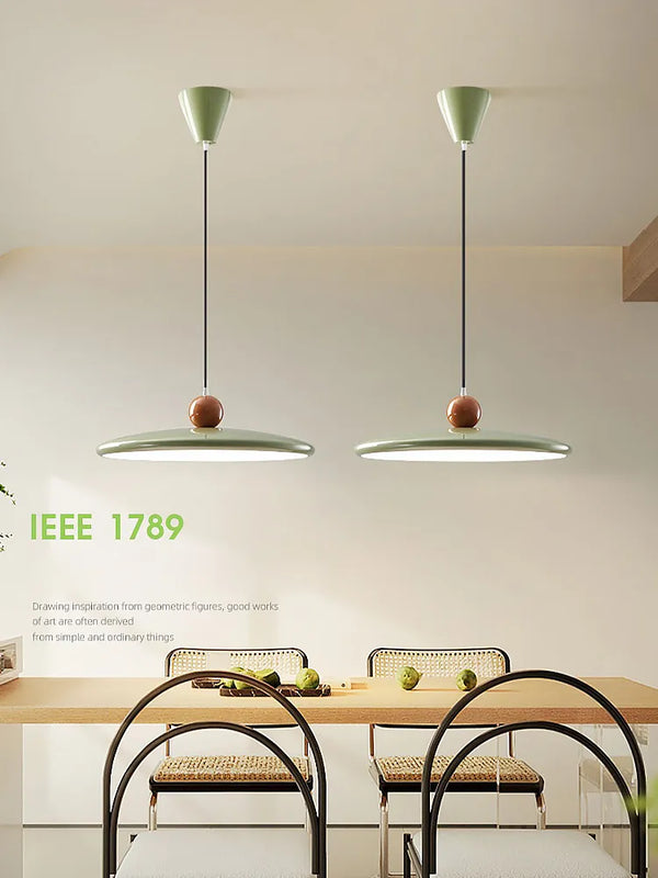 Lustre de restaurant style crème ovni - Élégance moderniste