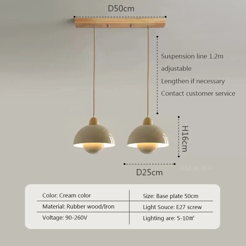 Suspension nordique en bois.