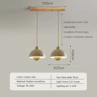 Suspension nordique en bois.