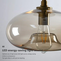Plafonnier LED en verre de style minimaliste moderne