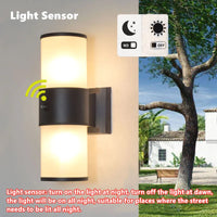 Applique Murale LED Extérieure Haut Vers Bas "Verre Aluminium"