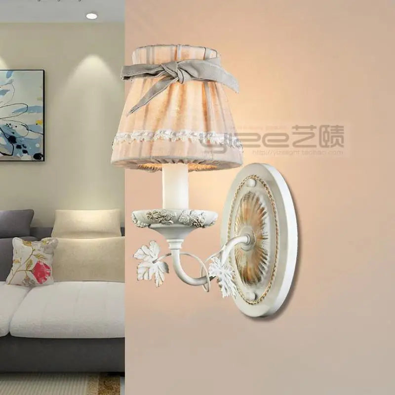 Applique murale LED "Pastorale Américaine" avec Nœud Décoration Nordique