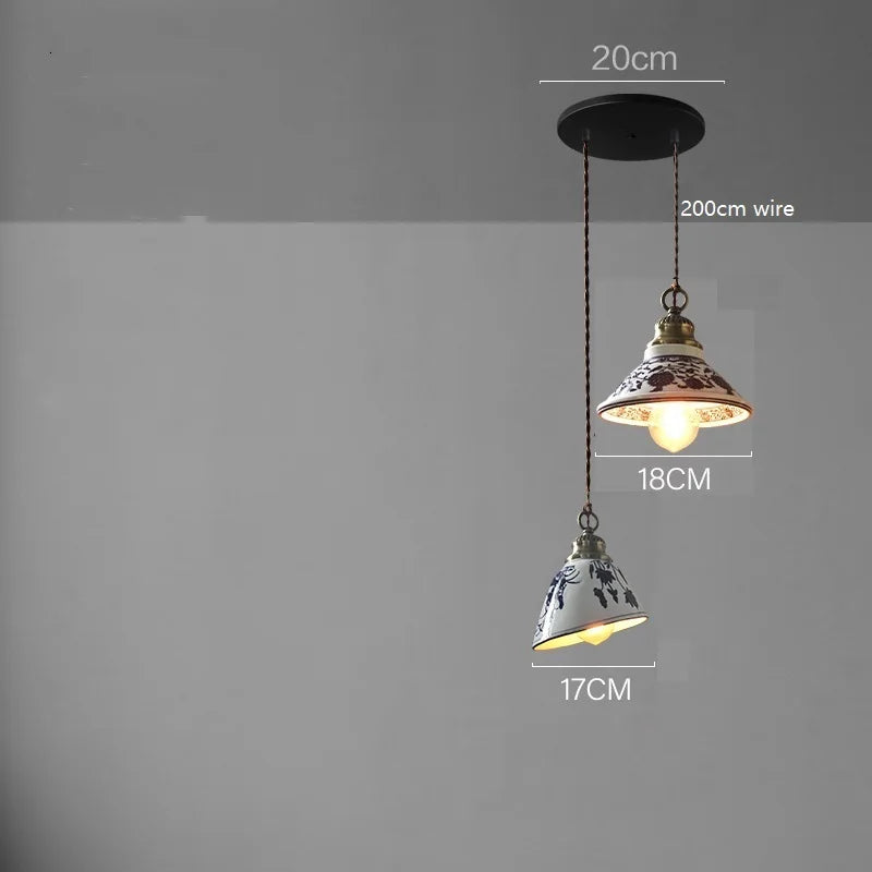 Suspension LED en céramique contemporaine minimaliste