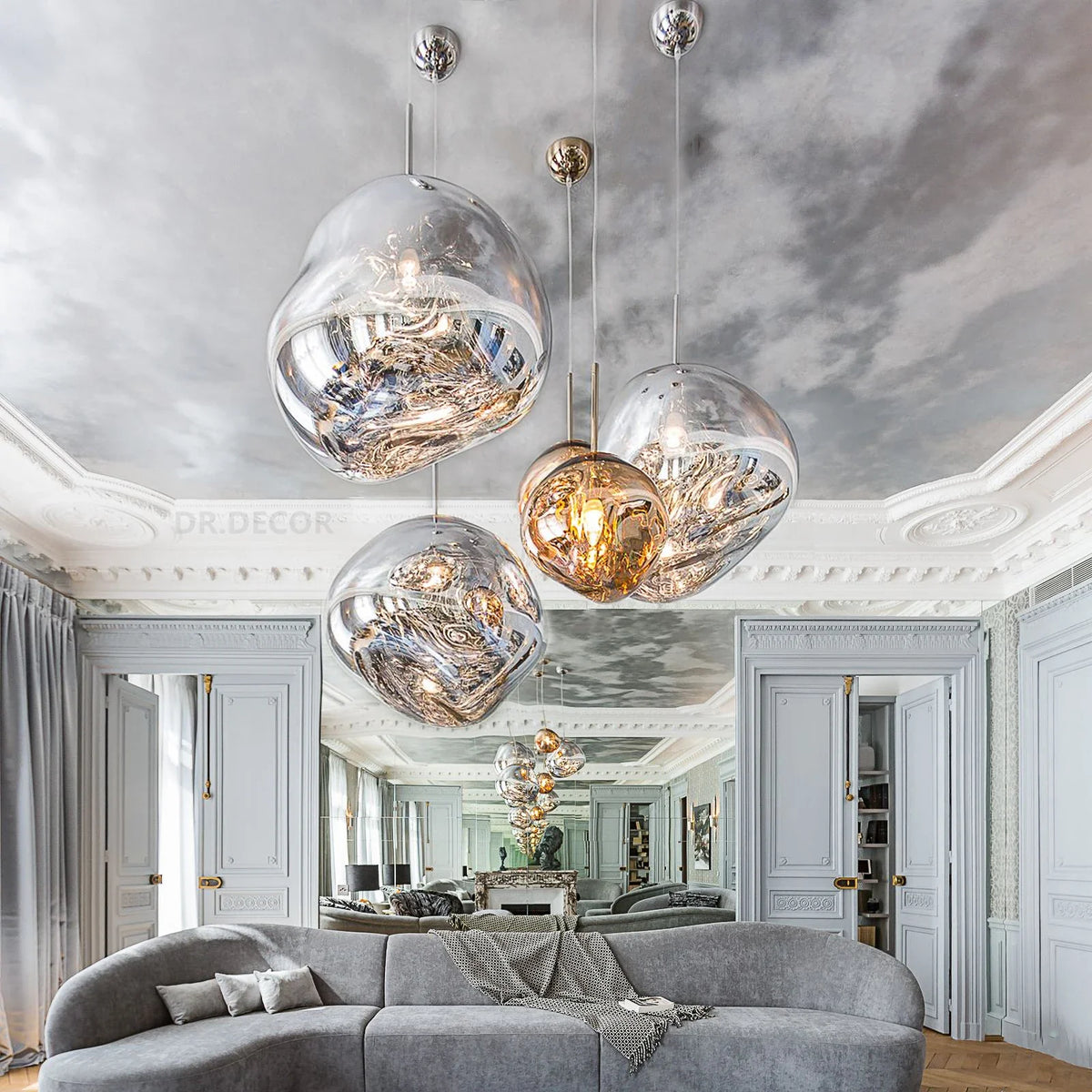 Suspension design nordique Macaron - Lampe suspendue créative industrielle