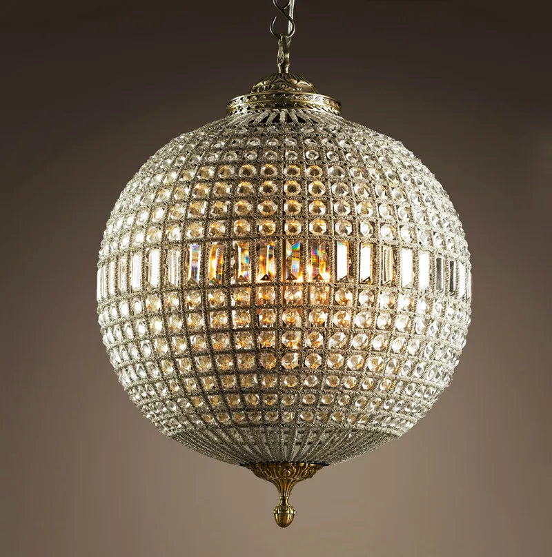Suspension Lampe en Cristal Style Médiéval
