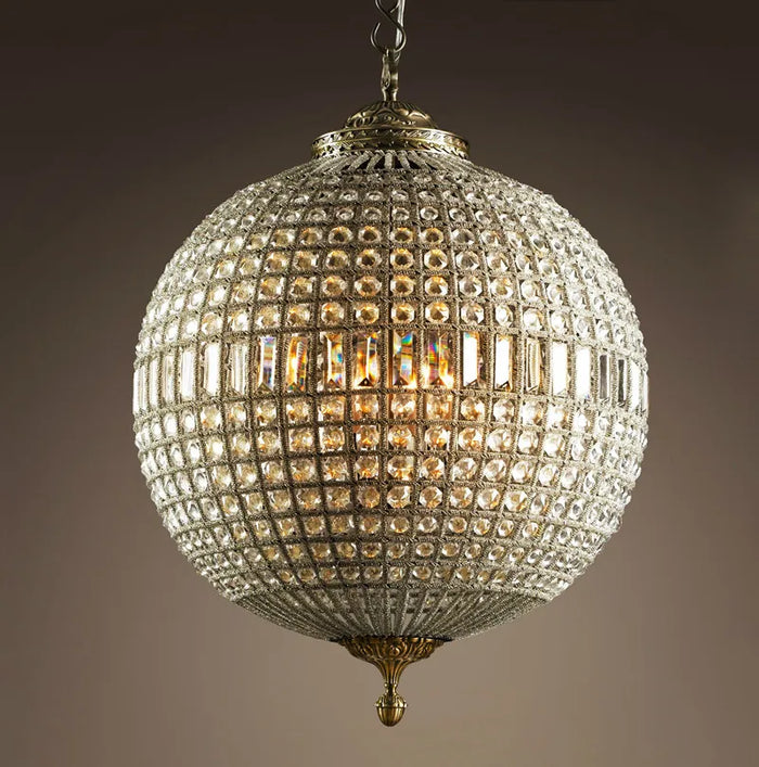 Suspension Lampe en Cristal Style Médiéval