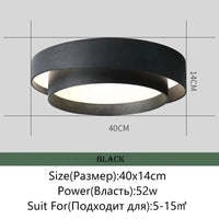MENVIX - Luminaires d'intérieur LED Modernes à Intensité Variable Ronds et Carrés