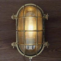 Applique Murale Nordique Cuivre Vintage en Verre Extérieur IP44 LED Étanche Salle de Bain Miroir Escalier Lumière Loft Style Wandlamp - Édition Exclusive