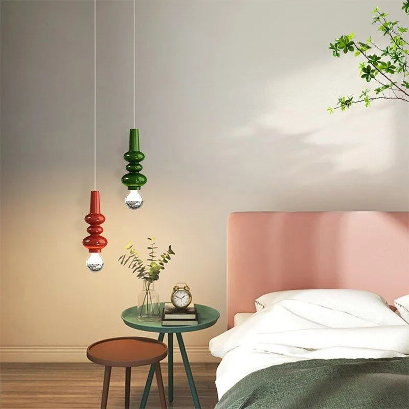 Suspension nordiques en fer chenille minimaliste - Collection Scandinave Luxe