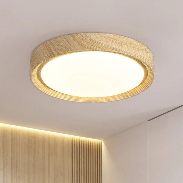 Plafonnier LED en bois : élégance pour votre décoration intérieure