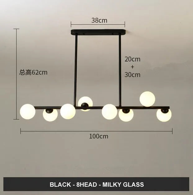 Lustre Horizonglass Boules Design