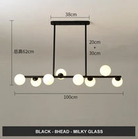 Lustre Horizonglass Boules Design
