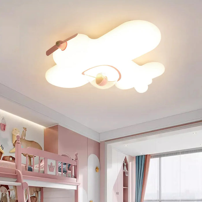 Plafonnier LED "Sky Kids" en forme d'avion pour chambre d'enfants