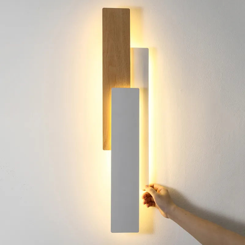 Applique murale Smart en bois de noyer