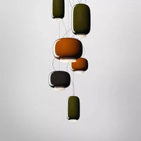 Suspension LED en verre au design scandinave contemporain