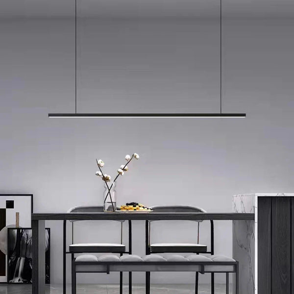 Lustre LED Minimaliste avec Fil Réglable et Corps en Cuivre - LuminAire