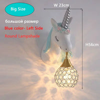 Applique murale Dessin animé Licorne LED - Chambre de Princesse