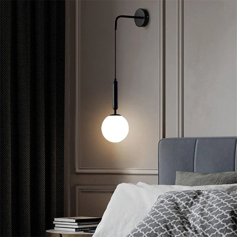 Applique murale LED en verre - Style minimaliste