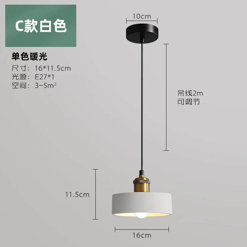Suspension LED Industrielle chic