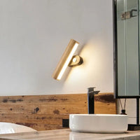 Applique murale Rotative en bois et LED