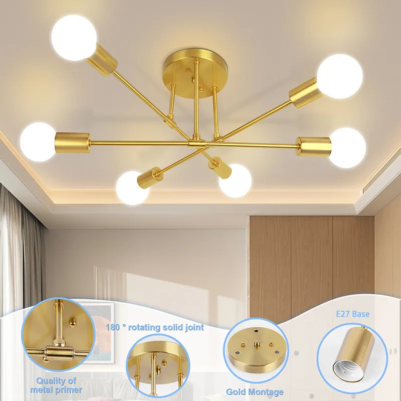 Lustre Suspendu Luxe Vintage LED