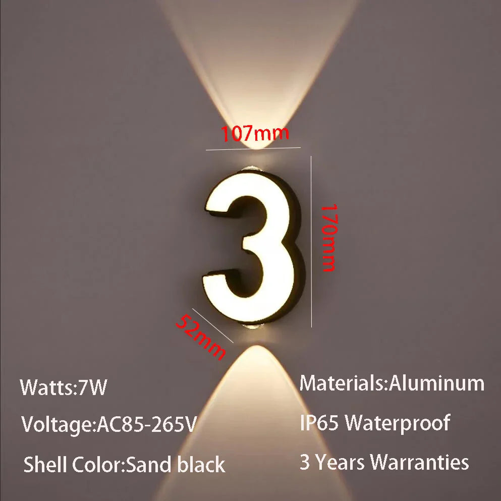 Applique murale LED intérieure et extérieure - Design minimaliste