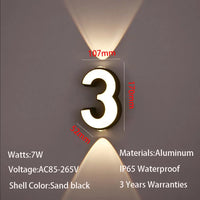 Applique murale LED intérieure et extérieure - Design minimaliste