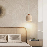 Suspension LED en pierre naturelle vintage