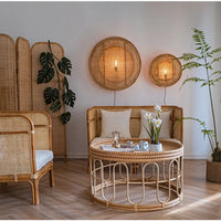 Applique murale en rotin et bois de bambou japonais - Collection ZenHouse