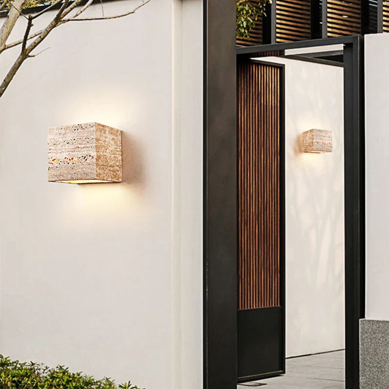 Applique murale LED étanche au style japonais pour extérieur de villa