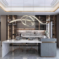 Lustre Moderne Design Cristal pour Salle à Manger - Éclairage Intérieur Luxe