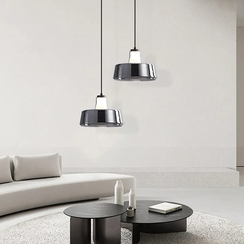 Suspension LED en verre au design nordique minimaliste - Luminairia