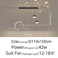 Style Nordique : Suspension LED Luminaire Abajur