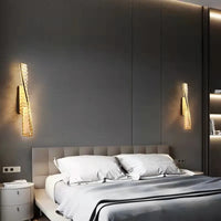 Applique murale en cristal torsadé Élégance Brillante
