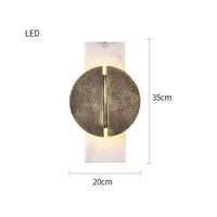 Applique Murale LED Moderne en Marbre pour un Style Internet dans l'Hôtellerie et la Restauration