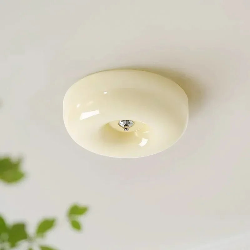 Plafonnier LED nordique minimaliste Blanc/Beige - Édition Limitée