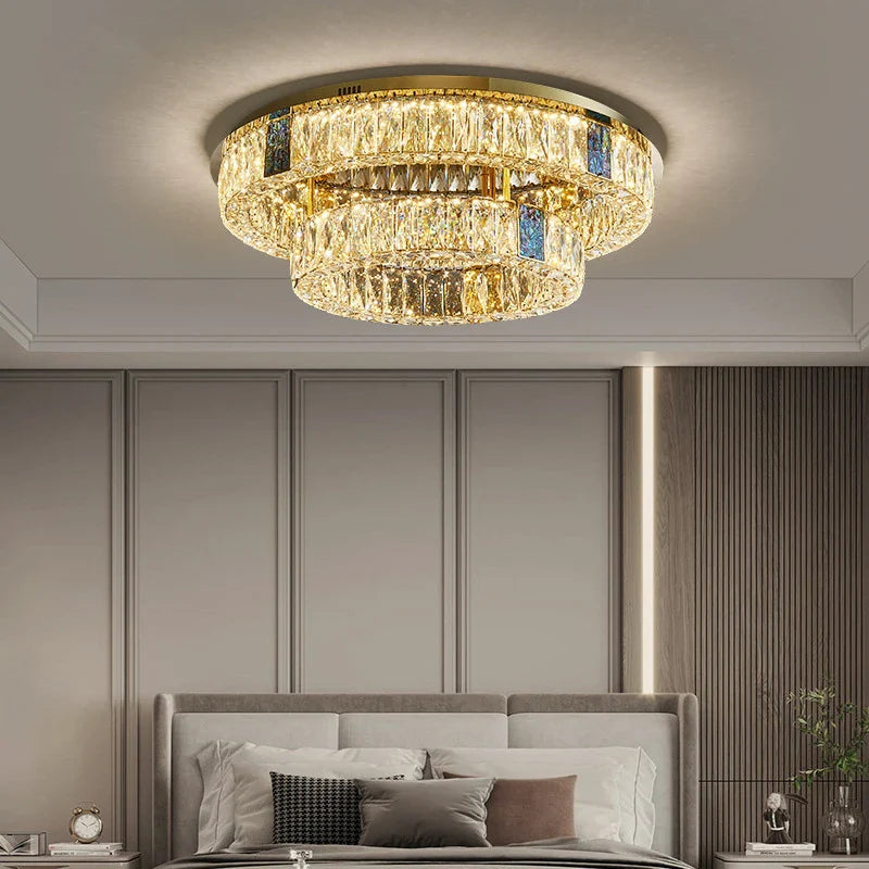 Plafonnier LED Rond Design Nordique en Acier Inoxydable - Nouveau Modèle Prestige